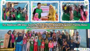 Dosen dan Mahasiswa Jurusan Matematika Gelar Kegiatan "Family Detox and Gadget Free" di Desa Dawuan
